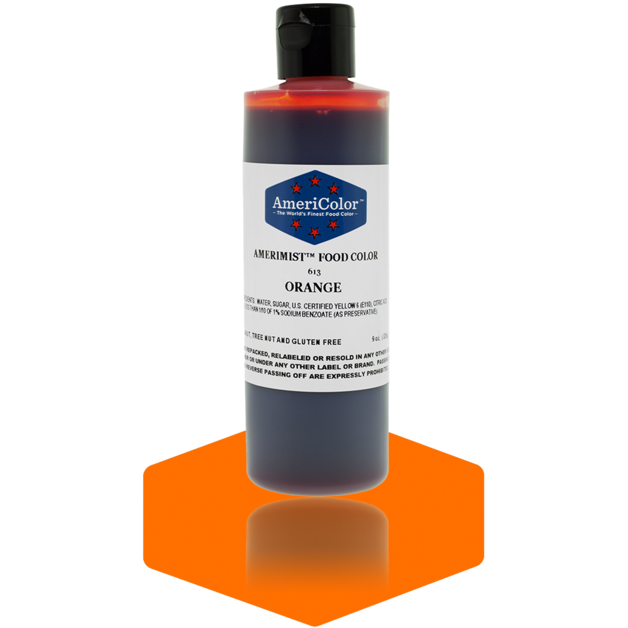 AmeriColor, Orange, 9 Ounce, AmeriMist Airbrush Food Coloring
